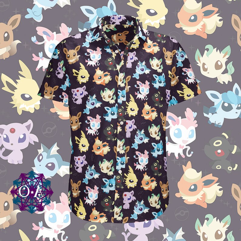 pokemon button up