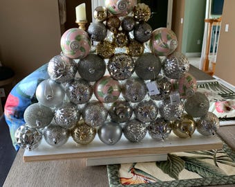 Lighted bulb tree for decor 18”x16” for decor plastic bulbs