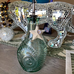 Olivenölflasche in Muschelform, 25 x 12,5 cm, für Öle, Dressings usw., maritimes Thema