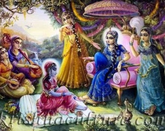 Krishna Gopi Krishna CV103SB Canvas Art 12x16"