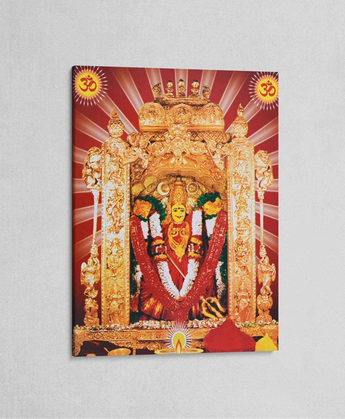 Buy Kanaka Durga Canvas 18 X 24 Krishna Culture Online in India - Etsy
