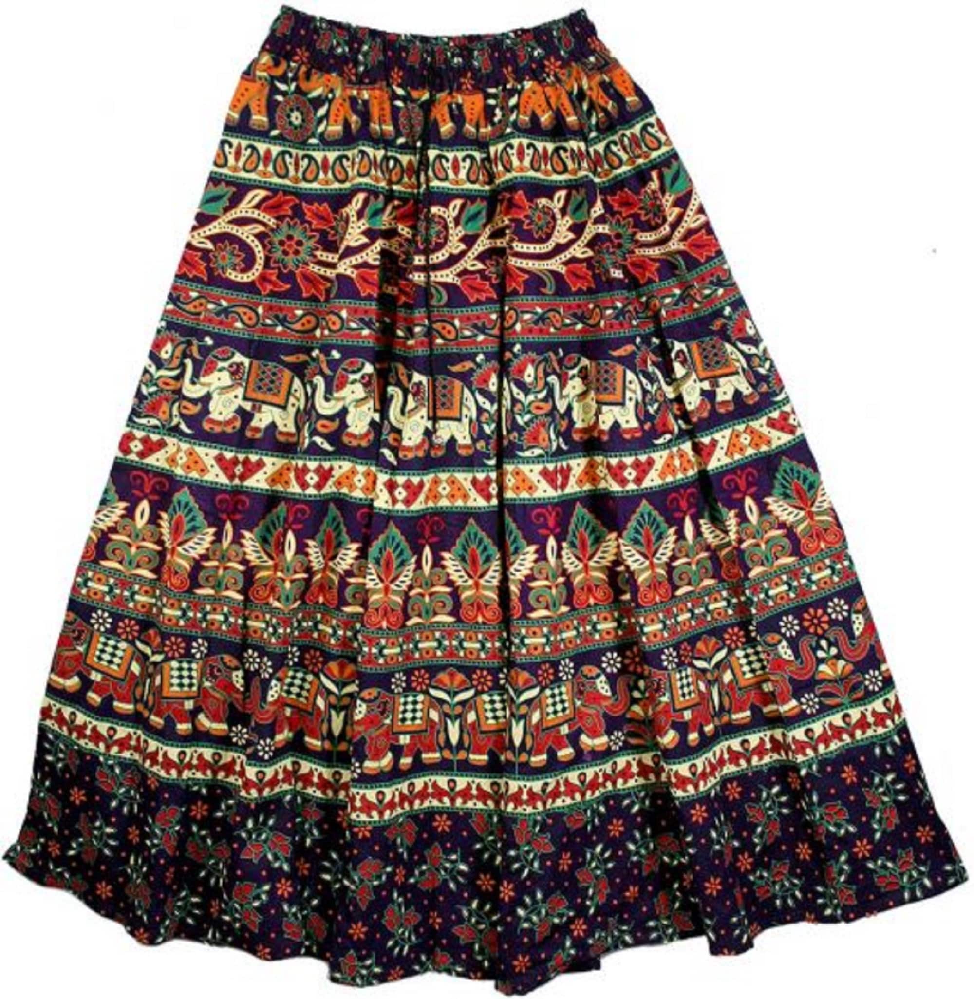 Naptoli Cotton Skirt Purple,medium 35-37 Inches NSK5 Canada