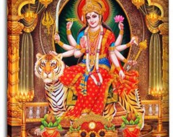 Krishna Durga Opulent CV20SQ Canvas Art 12X12