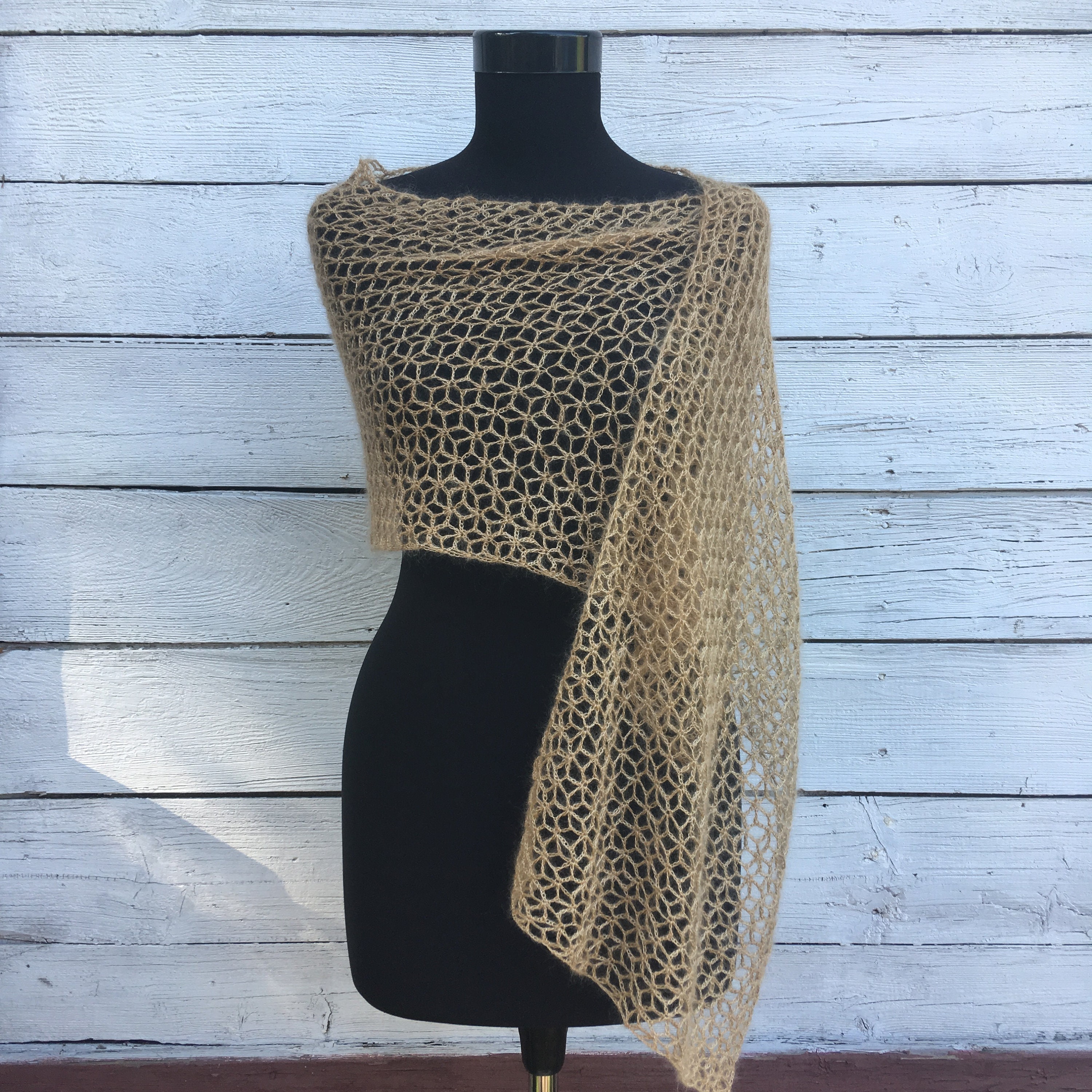 Crochet Mohair Shawl Scarf Pattern PDF Lace Airy Wool Wrap Etsy UK