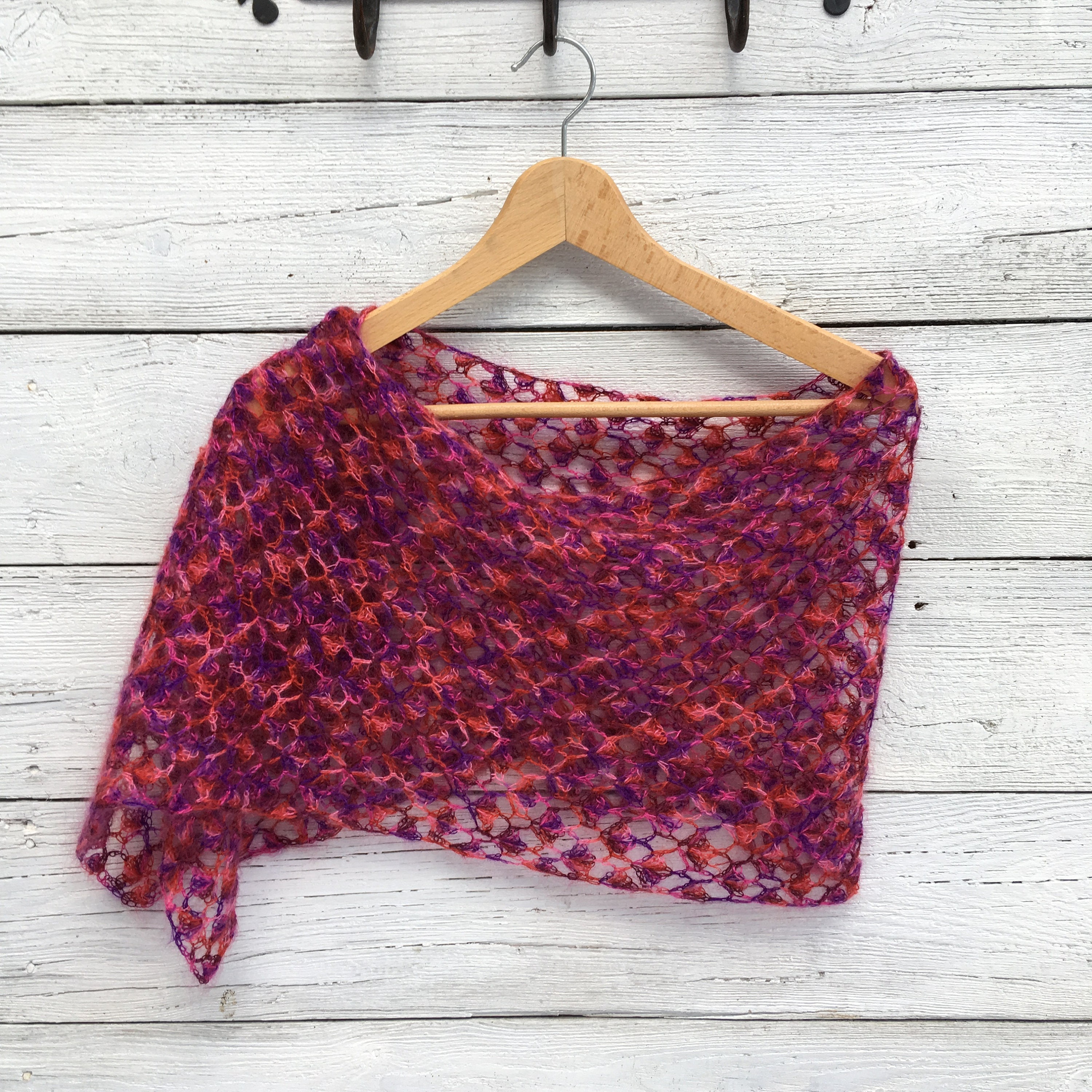 Mohair Crochet Shawl Scarf Pattern PDF Lace Airy Silk Wool Etsy