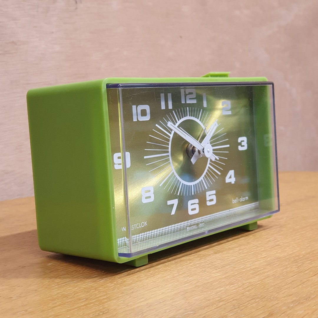 Westclox Bellalarm Table Clock Vintage 70's Style Made in Etsy