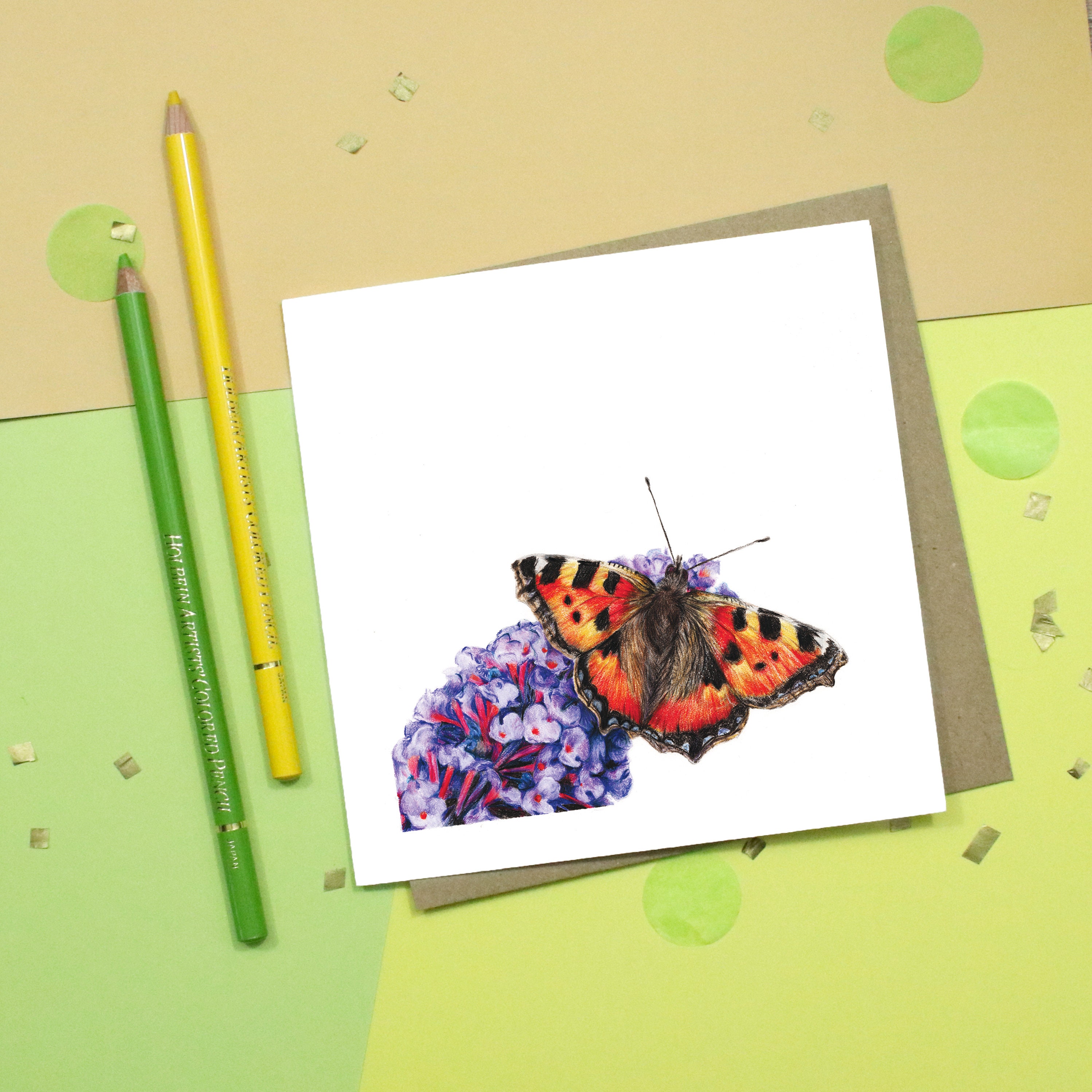 Butterfly Card / Insect Card / Greetings Card / Blank Inside / - Etsy