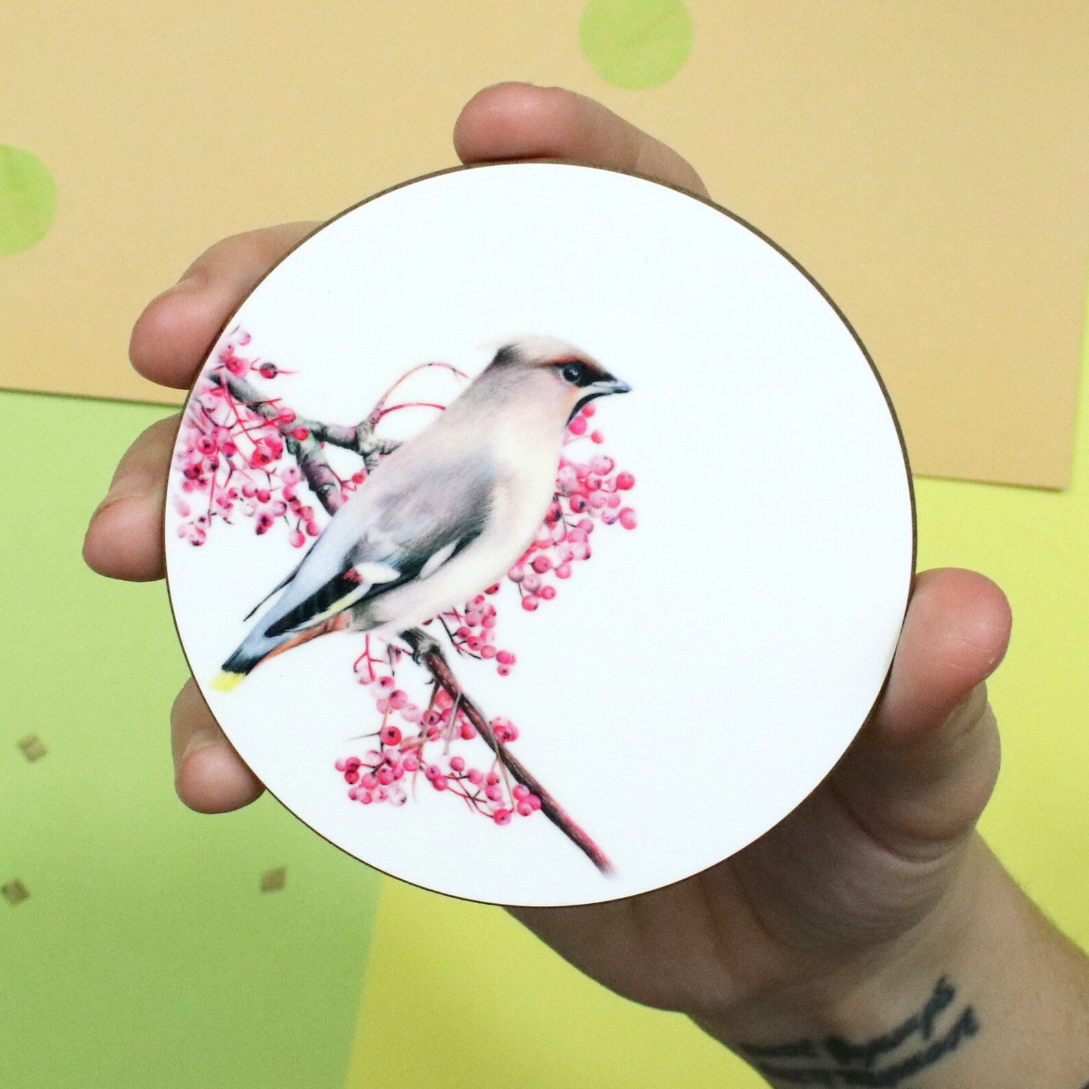 Bird Coaster / Bird Print / Wildlife Coaster / Wildlife Gift Etsy UK