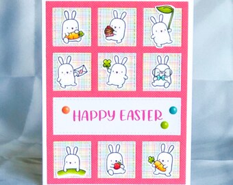 Bunny Card - Easter Bunny Card - Happy Easter Card - Cute Easter Card - Rabbit Card - Bunny Greeting Card - Spring Greeting Card