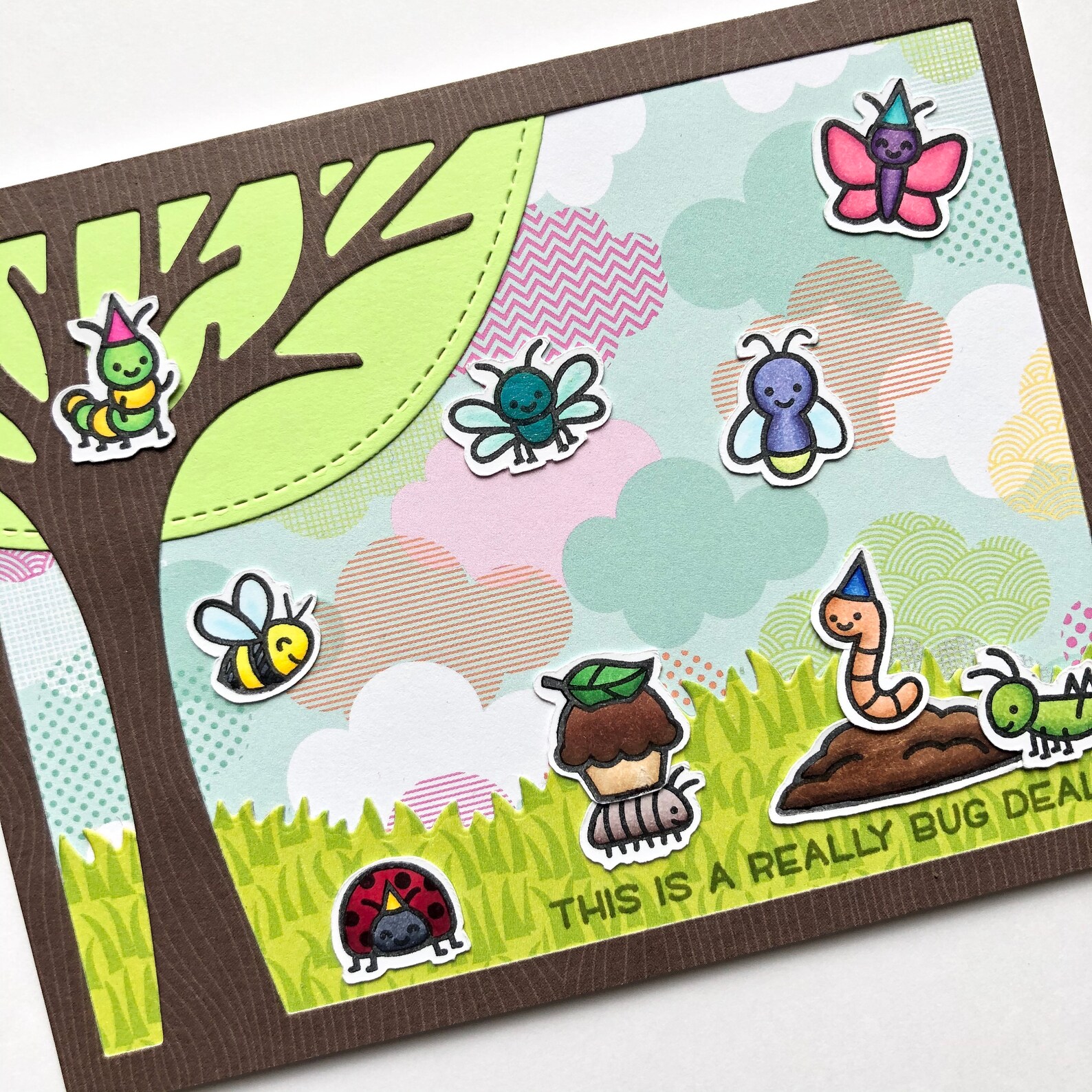 Bug Card Bug Birthday Bug Party Insect Card Cute | Etsy