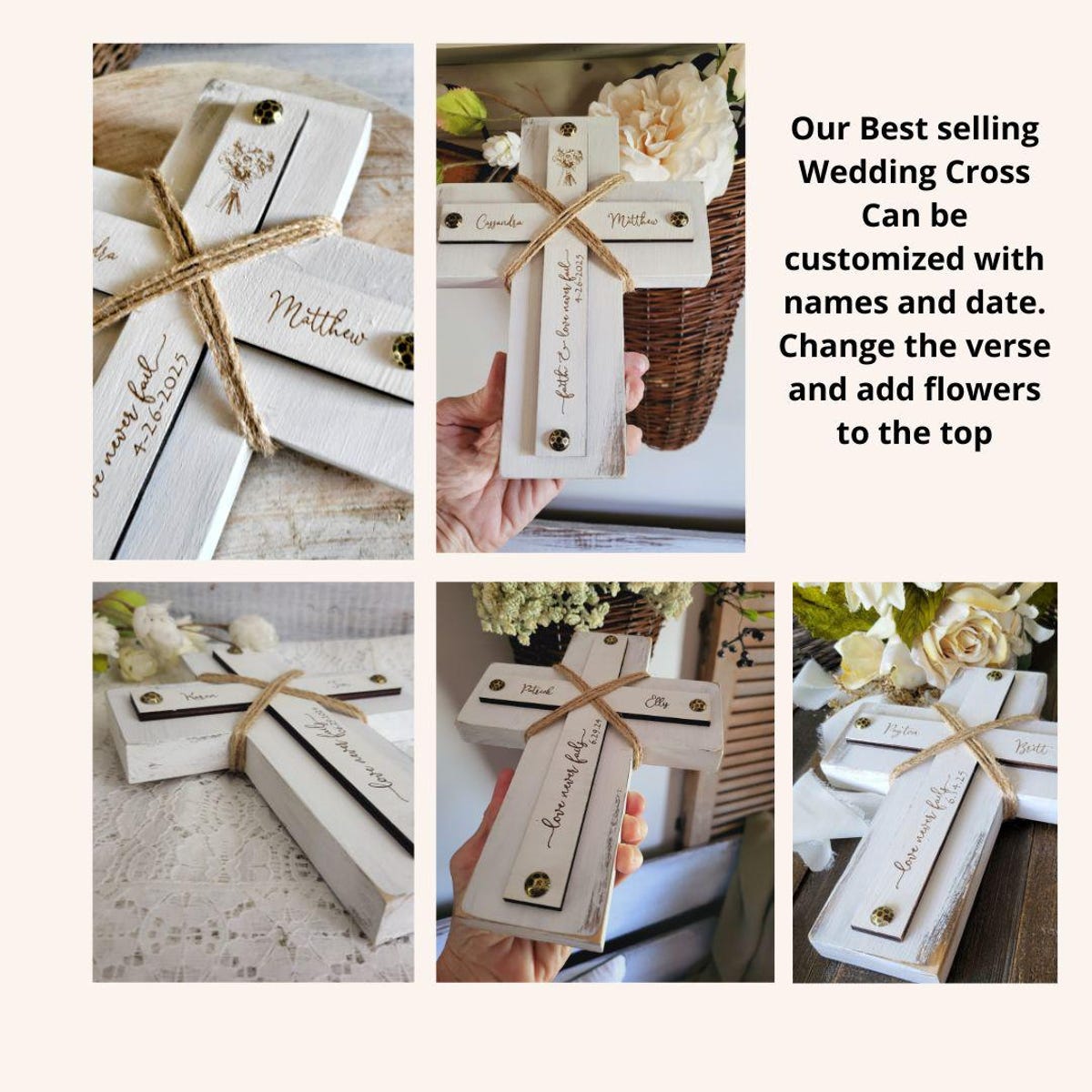 Personalized Wedding Gift/ Wood Wall Cross/ Engagement Gift /love Never Fails/christian Gift/wall Decor Gift /wedding Cross/ Anniversary - Etsy