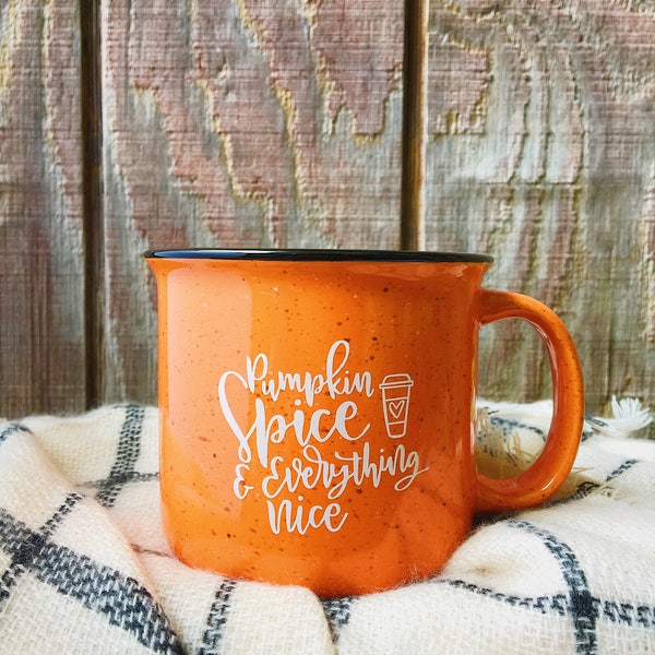 Pumpkin Spice Mug, Fall Mug, Campfire Mug, PSL Mug, Fall Decor, Pumpkin Spice Gifts, Pumpkin Mug, Fall Coffee Mug, Pumpkin Spice Latte