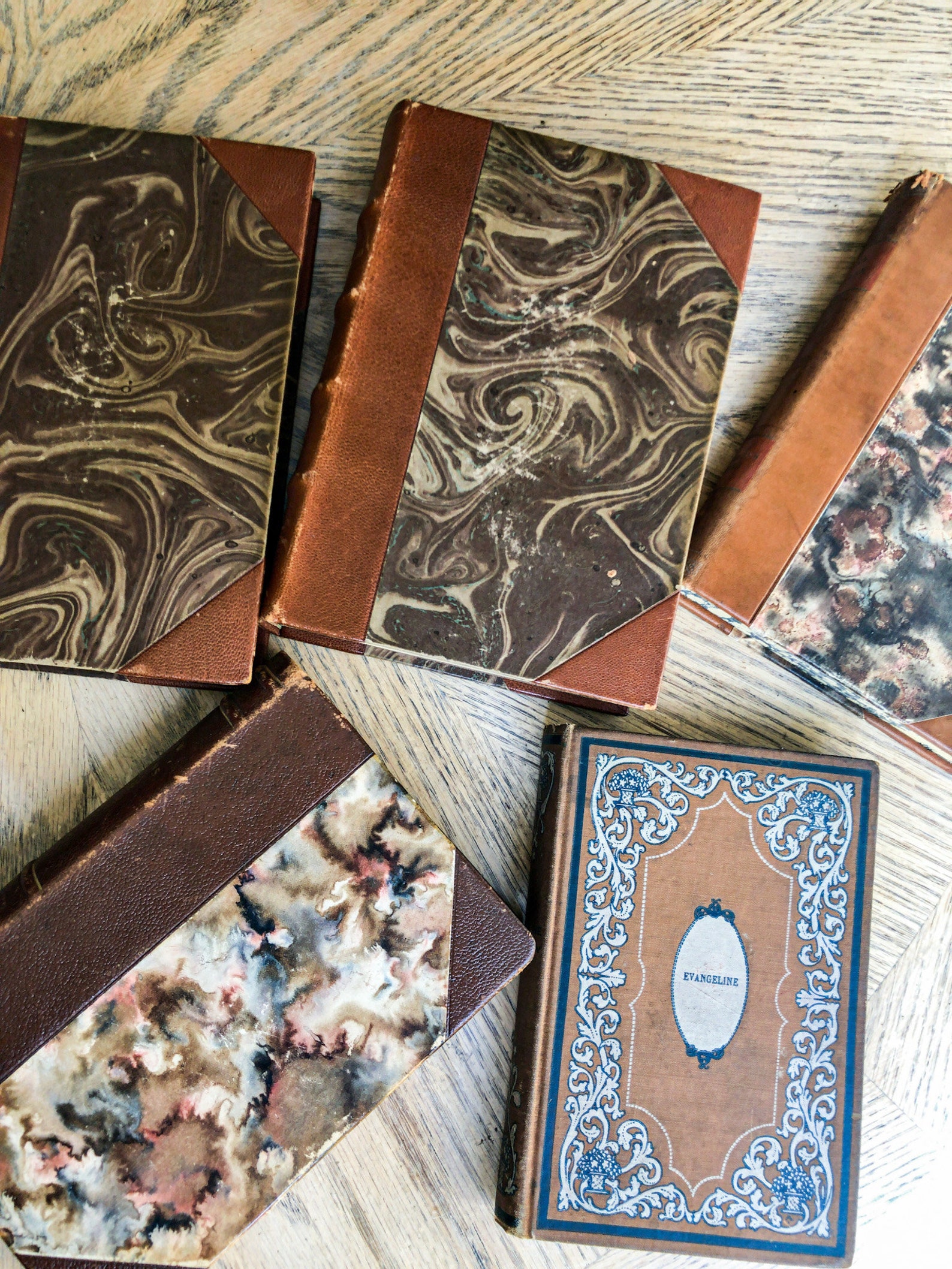 Rare Antique Leather Books Vintage Books Books for Decor Etsy