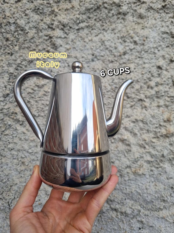Stella Arianna 6 Cup Coffee Maker, 18/10 Stainless Steel, Moka Stainless  Steel, Made in Italy, Espresso Stovetop Coffeemaker - Etsy