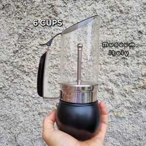 Inoxpran Bellavista 6 cups Italian vintage Moka FlashDue moka pot stovetop coffee maker