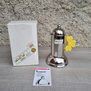 Prandelli Inoxpran Giovani 6 cups Moka stainless Steel coffee maker made in Italy