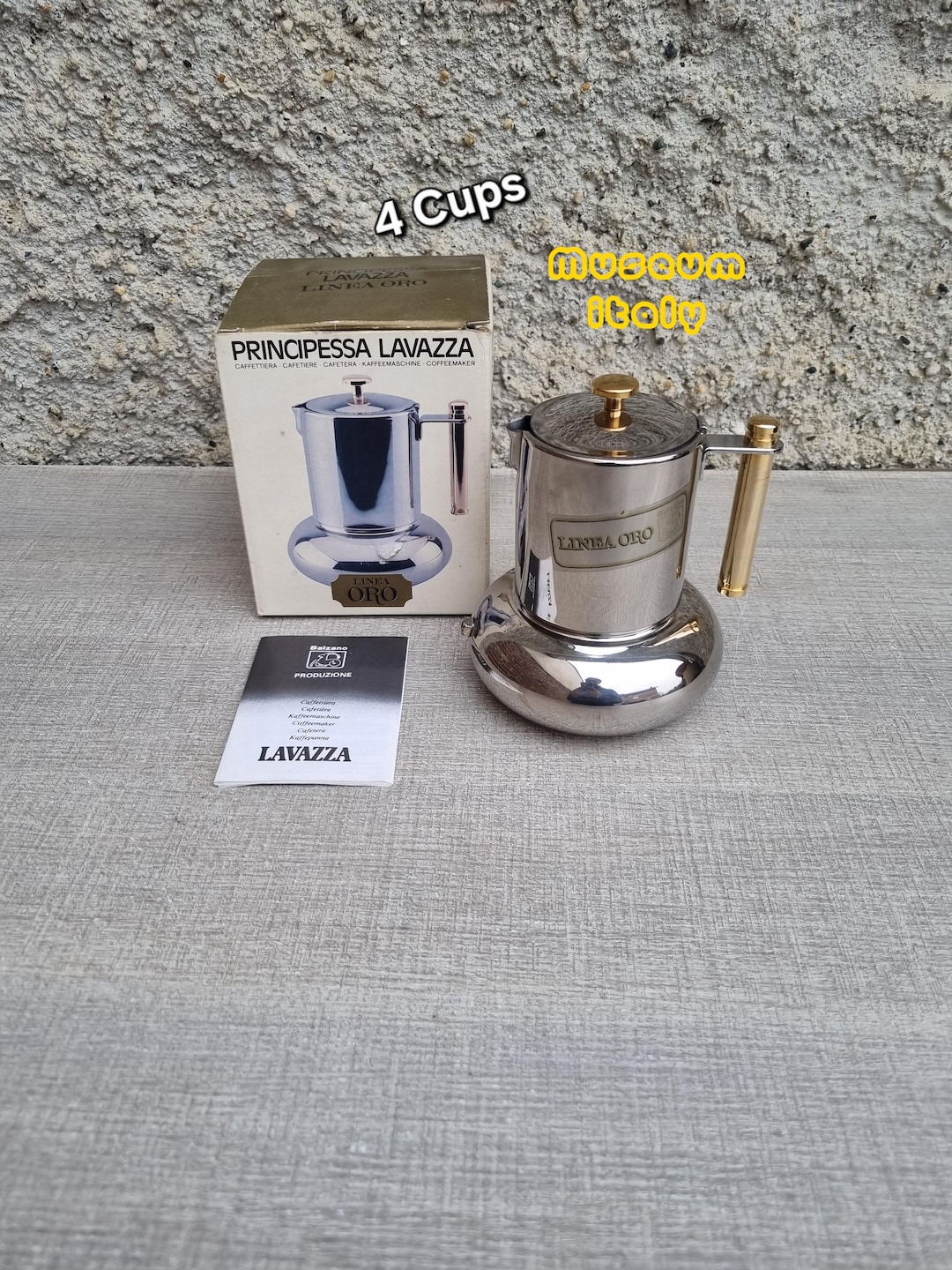 PRINCIPESSA LAVAZZAエスプレッソメーカー（小） Lavazza Principessa 6 Cups, Stylish Italian Stovetop Moka Pot