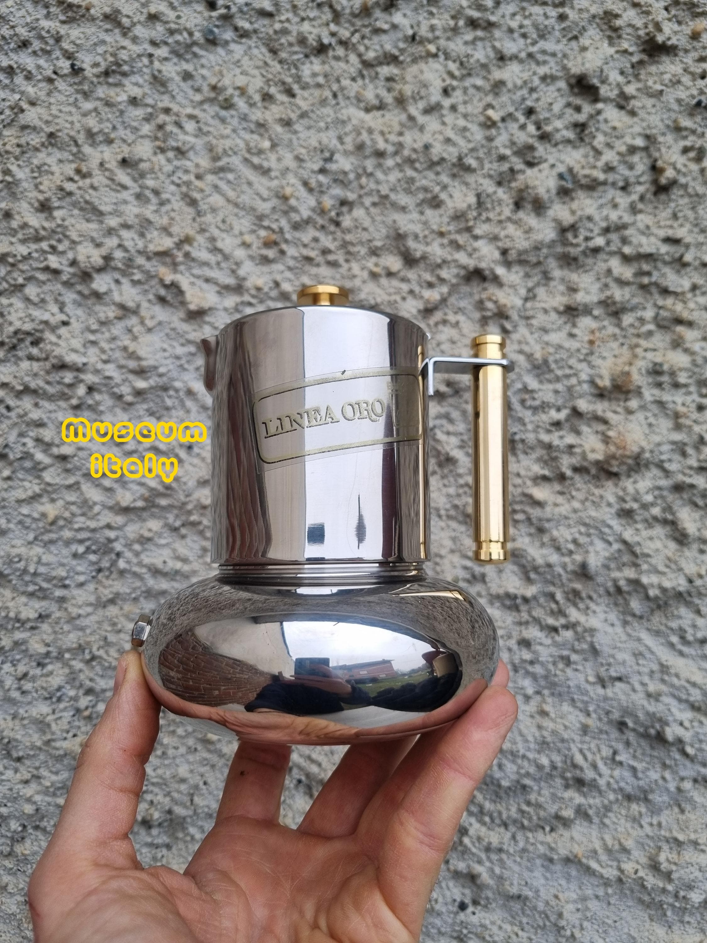 Italian Coffee Maker Lavazza Principessa 3 / 4 Cups Stainless