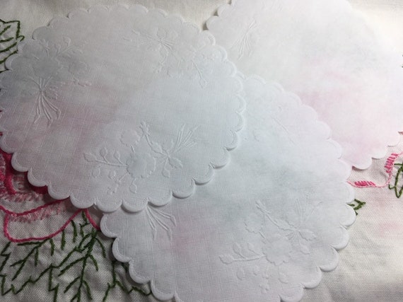 White Damask Rose Doilies for Junk Journals Mixed Media Collage Paper Craft  - Etsy