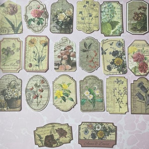 Cardstock Embellishments for Junk Journals Mixed Media Collage Art