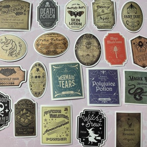 Witches Brew Stickers  for Junk Journals Mixed Media Collage Art Planners