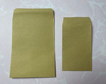 Kraft Seed Envelopes for Junk Journals Mixed Media Collage Sewing
