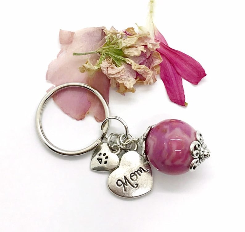 Flower Petal Keepsakes / Key Ring / Funeral Flowers / Wedding Etsy