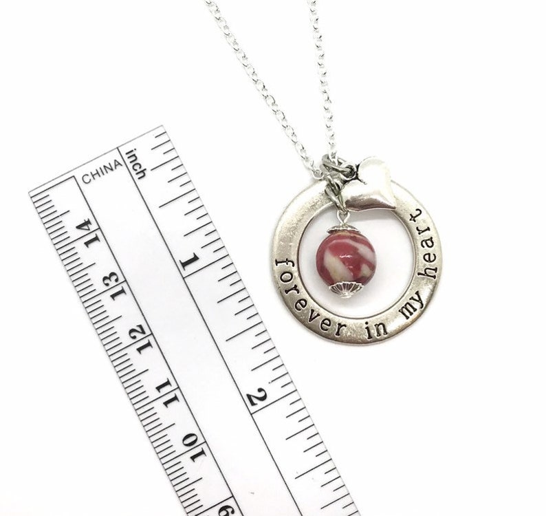 Memorial Flower Petal Jewelry / Forever in My Heart Pendant / Etsy