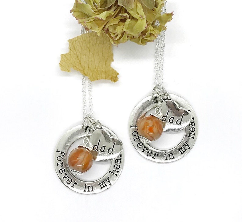 Memorial Flower Petal Jewelry / Forever in My Heart Pendant / Etsy