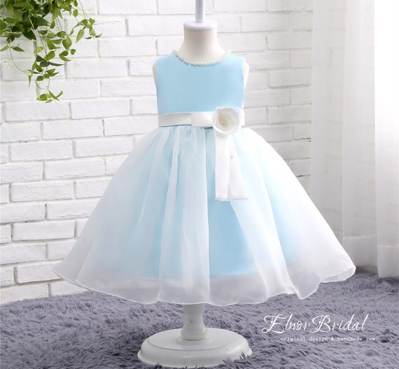 Sky Blue Flower Girl Dresses for Weddingshandmade First Etsy