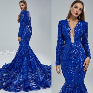 Sexy Mermaid Straps Burgundy Velvet Long Evening Gowns Prom Dresses main image 0