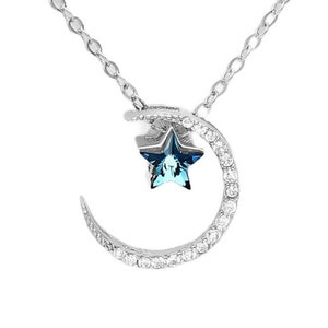 Half Moon Necklace|Crescent Moon Charm|Half Moon Pendant|Sailor Moon Necklace|21st Birthday Gift For Her|30th Birthday Gift For Her