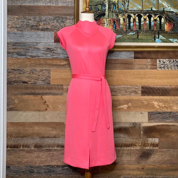 Vintage 1960s bubblegum pink KIMBERLY sleeveless … - image 2