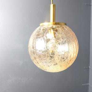 Globe pendant light by Glashutte Limburg, 1960s - mid century modern pendant light - glass pendant light