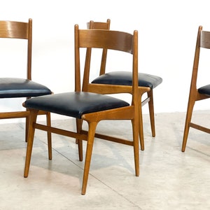 Vintage italian dining chairs, 1960s - italian design dining chairs - mid century modern dining chairs