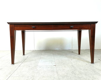 High end palissander desk by Promemoria italy, 1990s - vintage desk - wooden writing table