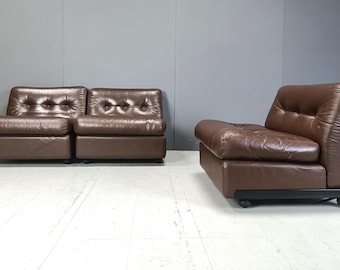 Model Amanta Modular Sofa by Mario Bellini for B&B Italia, 1970s - set of 3 -  italian sofa - mario bellini chair - mid century modern sofa