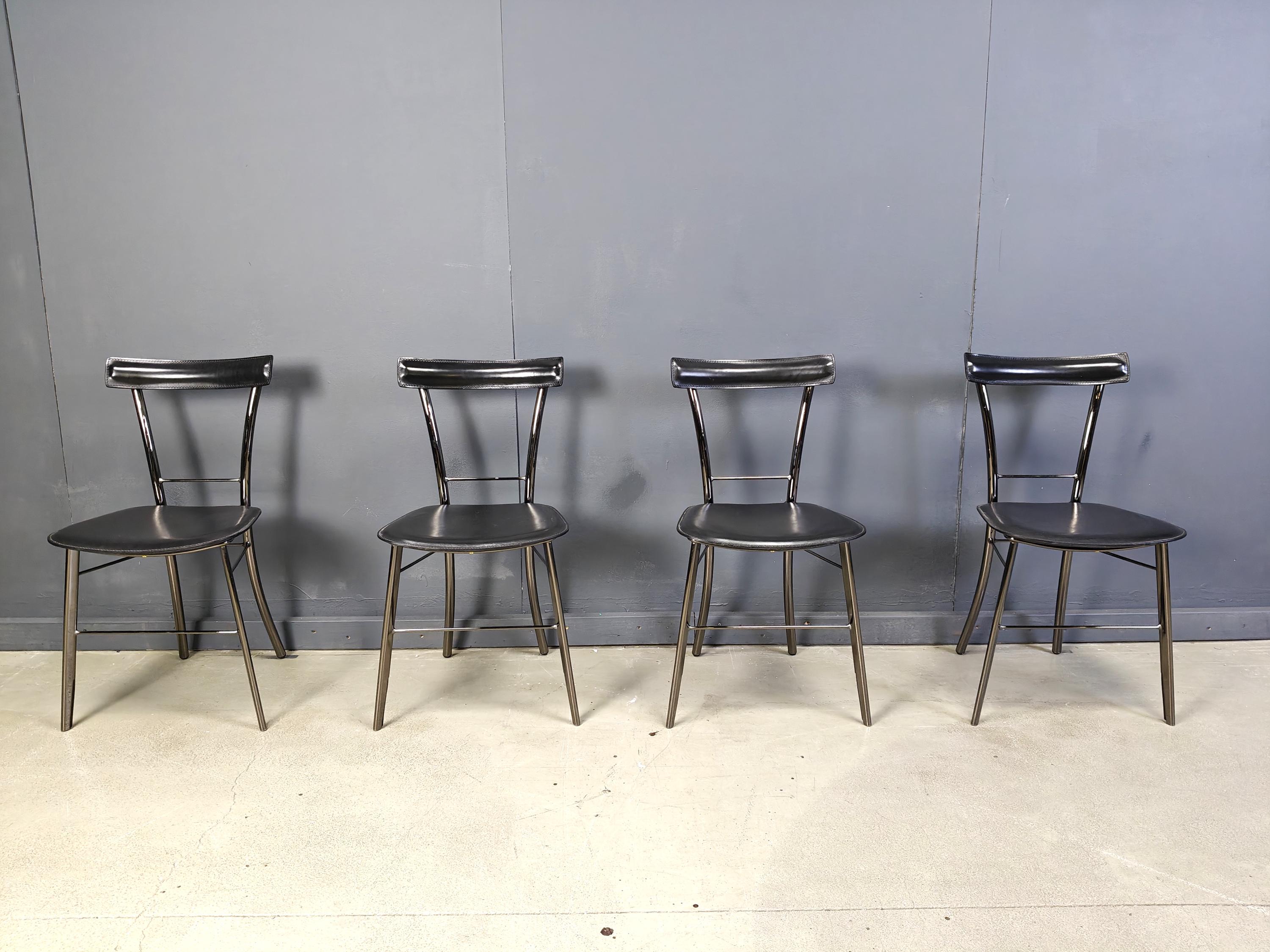 1960年 イタリア名作 ビンテージ 希少 arrben italy 残2脚 Set of 4 Stiletto dining chairs by Arrben Italy, 1960s | #74748