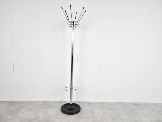 Vintage Modernist Coat Stand by Jacques Adnet, 1950s - Mid Century