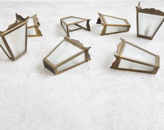 Vintage bronze wall lamps, 1960s - vintage wall lamps - vintage wall sconces - mid century wall sconces - wall lights