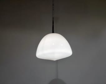 Antique opaline pendant lights 1930s - art deco hallway light - copper and opaline art deco lamp - art deco pendant - art deco design