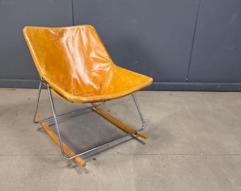 Vintage G1 rocking chair by Pierre Guariche, 1950s - vintage rocking chair - design rocking chair