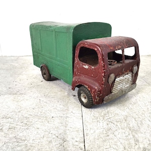 Vintage tri-ang tin toy car, 1950s - vintage toy car - vintage toy collectible - antique toys - vintage decoration - tin plate cars