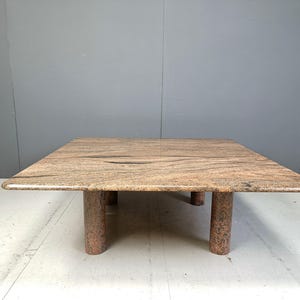 Vintage granite coffee table, 1970s - vintage coffee table - large stone coffee table