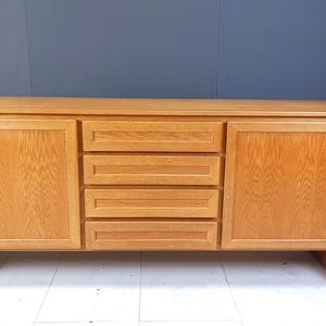 Vintage oak sideboard, 1960s - rustic oak sideboard - belgian design sideboard - vintage sideboard