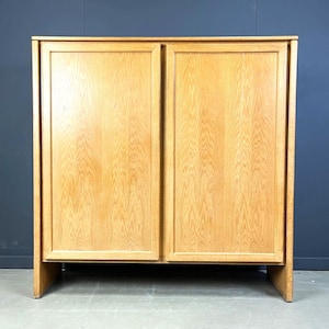 Vintage Belgischer Eichenschrank, 1970er Jahre - Großer Eichenschrank - minimalistischer Eichenschrank