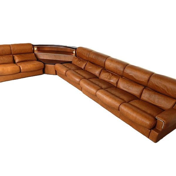 Vintage modular sofa set, 1970s - mid century modern sofa set - vintage design sofa set