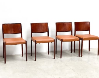 Vintage scandinavian dining chairs, 1970s - vintage design chairs - mid century modern dining chairs - danish dining chairs