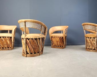 メキシカンレザー玉座椅子 スペイン植民地バロックスタイル