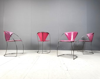 SET OF 4 Sultana Dining Stackable Armchairs by Arrben / Italy